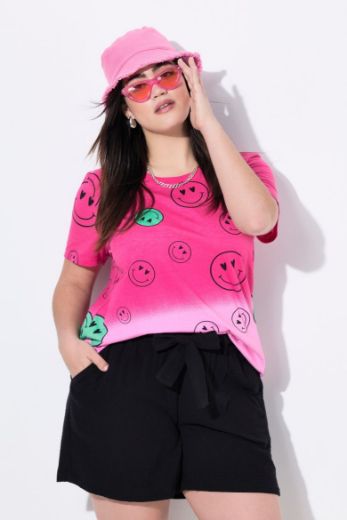Plus size veliki brojevi Majica kratkih rukava okruglog ovratnika za punije