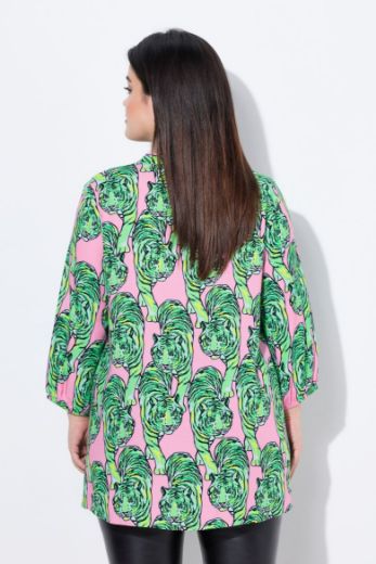 Plus size veliki brojevi Bluza 3/4 rukava A kroja za punije
