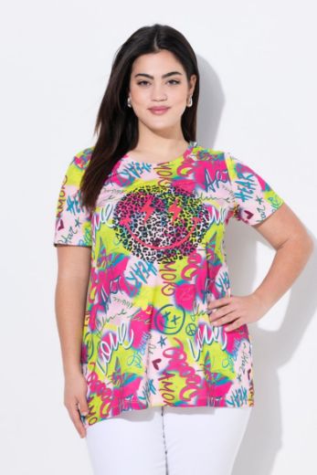 Plus size veliki brojevi Majica kratkih rukava okruglog ovratnika za punije
