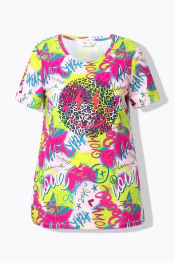 Plus size veliki brojevi Majica kratkih rukava okruglog ovratnika za punije