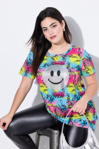 Plus size veliki brojevi Majica kratkih rukava okruglog ovratnika za punije