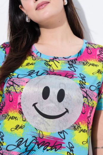 Plus size veliki brojevi Majica kratkih rukava okruglog ovratnika za punije