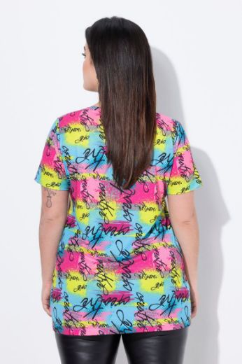 Plus size veliki brojevi Majica kratkih rukava okruglog ovratnika za punije