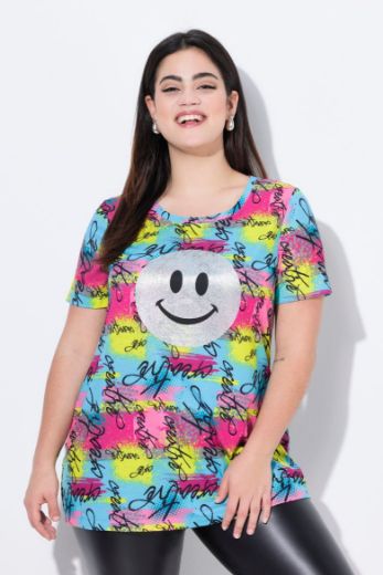 Plus size veliki brojevi Majica kratkih rukava okruglog ovratnika za punije