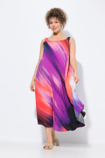 Plus size veliki brojevi Haljina maxi bez rukava A kroja za punije
