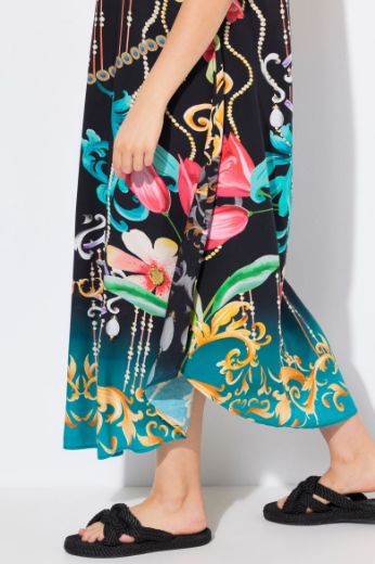 Plus size veliki brojevi Haljina maxi bez rukava A kroja za punije