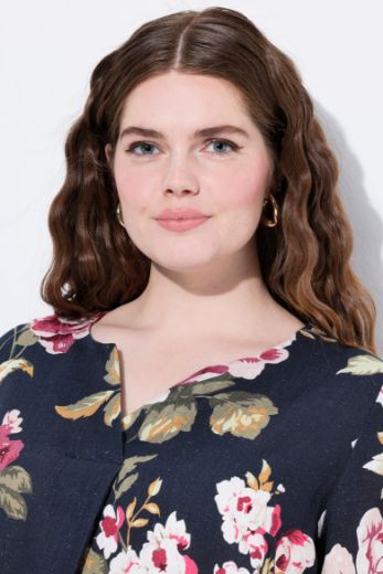 Plus size veliki brojevi Bluza 3/4 rukava od mješavine lana za punije