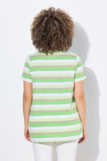 Plus size veliki brojevi Majica kratkih rukava V ovratnika za punije