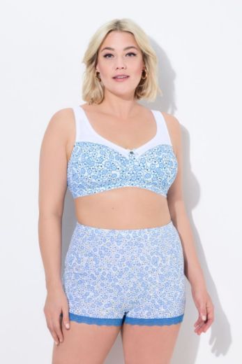 Plus size veliki brojevi Grudnjak bez žica cvjetnog uzorka za punije