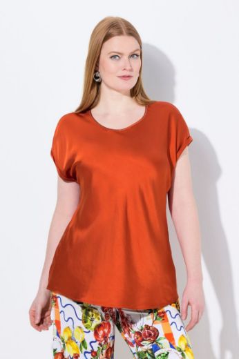 Plus size veliki brojevi Bluza kratkih rukava okruglog ovratnika za punije