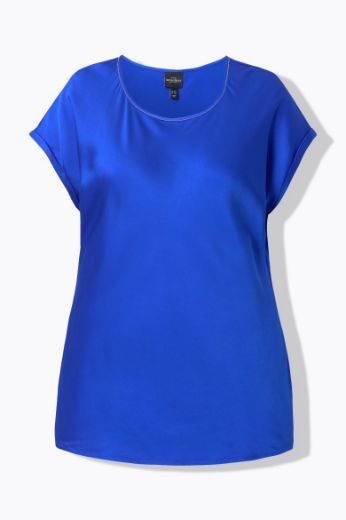 Plus size veliki brojevi Bluza kratkih rukava okruglog ovratnika za punije
