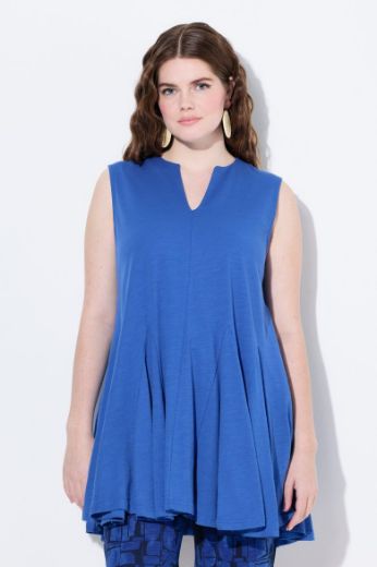 Plus size veliki brojevi Bluza bez rukava dužeg A kroja za punije