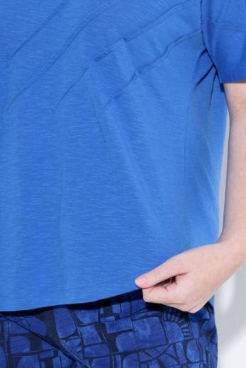 Plus size veliki brojevi Majica kratkih rukava okruglog ovratnika za punije