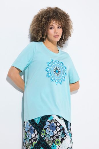 Plus size veliki brojevi Majica kratkih rukava okruglog ovratnika za punije