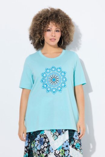 Plus size veliki brojevi Majica kratkih rukava okruglog ovratnika za punije