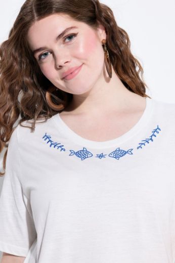 Plus size veliki brojevi Majica kratkih rukava okruglog ovratnika za punije