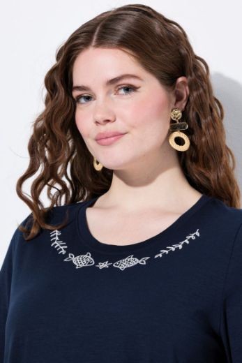 Plus size veliki brojevi Majica kratkih rukava okruglog ovratnika za punije