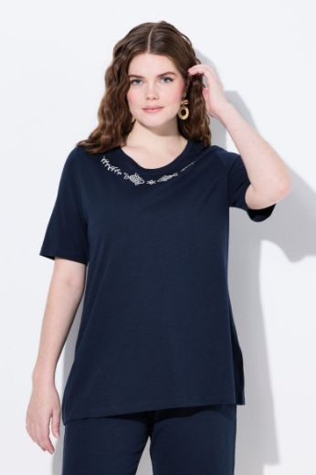 Plus size veliki brojevi Majica kratkih rukava okruglog ovratnika za punije