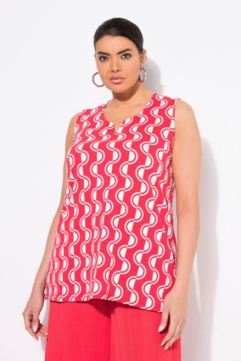 Plus size veliki brojevi Majica bez rukava A kroja za punije