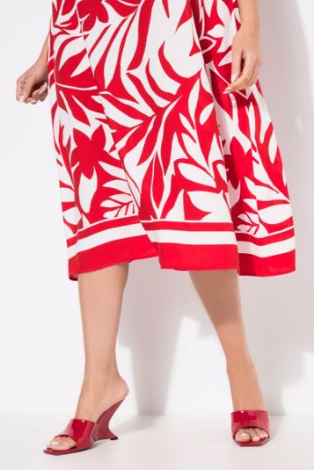 Plus size veliki brojevi Haljina midi bez rukava okruglog ovratnika za punije