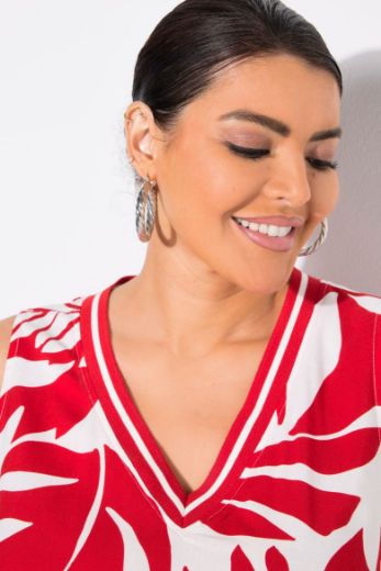 Plus size veliki brojevi Bluza bez rukava A kroja za punije