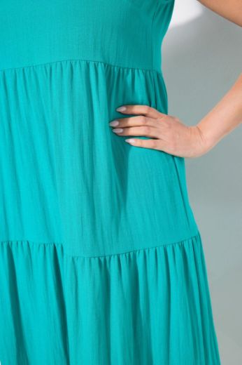 Plus size veliki brojevi Haljina maxi bez rukava V ovratnika za punije