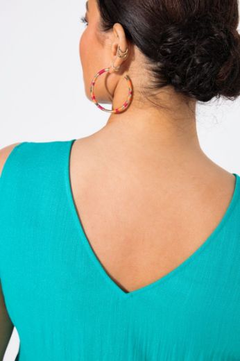 Plus size veliki brojevi Haljina maxi bez rukava V ovratnika za punije