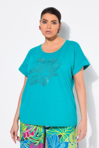 Plus size veliki brojevi Majica kratkih rukava okruglog ovratnika za punije