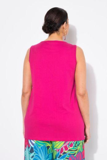 Plus size veliki brojevi Majica bez rukava A kroja za punije