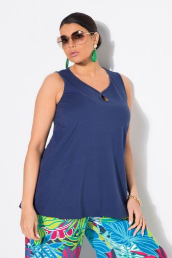 Plus size veliki brojevi Majica bez rukava A kroja za punije