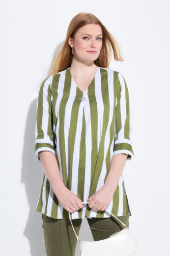 Plus size veliki brojevi Bluza 3/4 rukava A kroja za punije