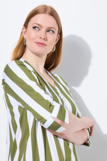 Plus size veliki brojevi Bluza 3/4 rukava A kroja za punije