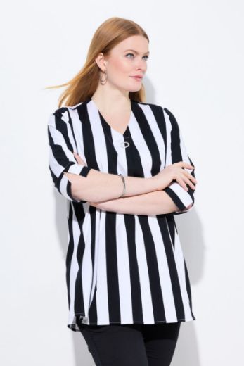 Plus size veliki brojevi Bluza 3/4 rukava A kroja za punije