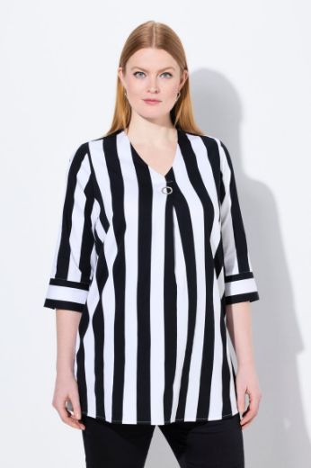 Plus size veliki brojevi Bluza 3/4 rukava A kroja za punije