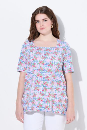Plus size veliki brojevi Majica kratkih rukava A kroja za punije
