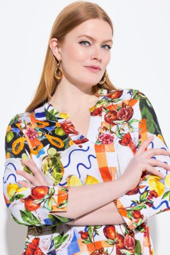 Plus size veliki brojevi Tunika 3/4 rukava A kroja za punije
