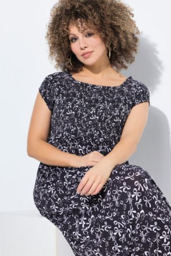 Plus size veliki brojevi Haljina maxi kratkih rukava za punije