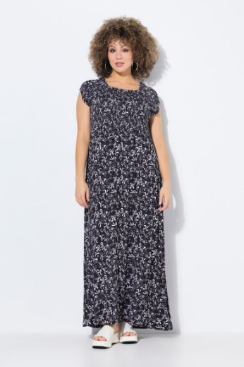 Plus size veliki brojevi Haljina maxi kratkih rukava za punije