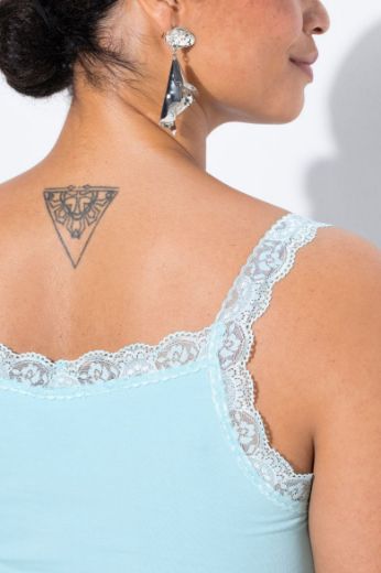 Plus size veliki brojevi Top s čipkastim detaljima za punije