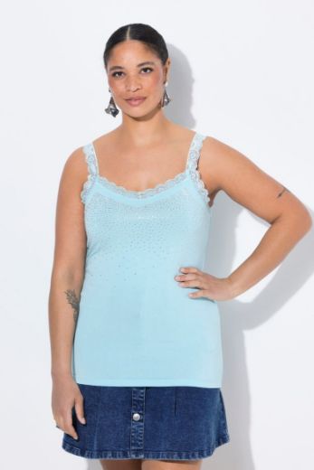 Plus size veliki brojevi Top s čipkastim detaljima za punije