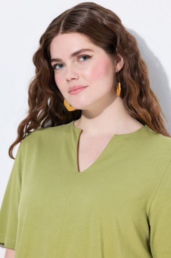 Plus size veliki brojevi Tunika kratkih rukava A kroja za punije