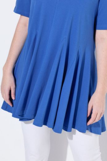 Plus size veliki brojevi Tunika kratkih rukava A kroja za punije