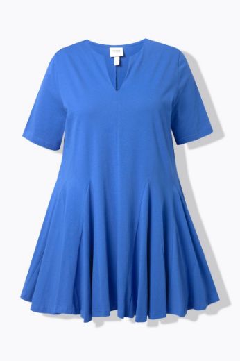 Plus size veliki brojevi Tunika kratkih rukava A kroja za punije