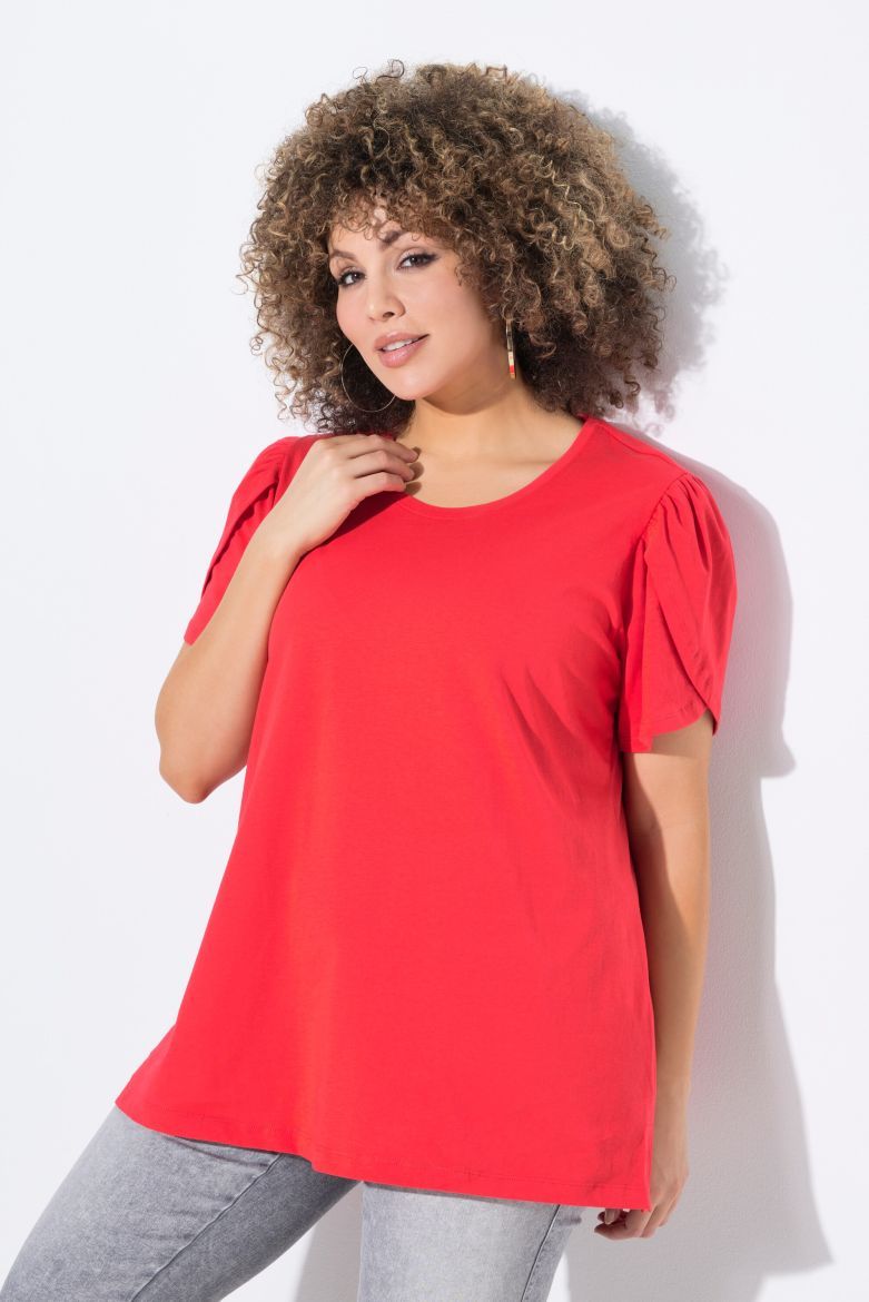 Plus size veliki brojevi Majica kratkih rukava okruglog ovratnika za punije