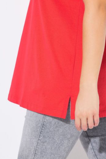 Plus size veliki brojevi Majica kratkih rukava okruglog ovratnika za punije