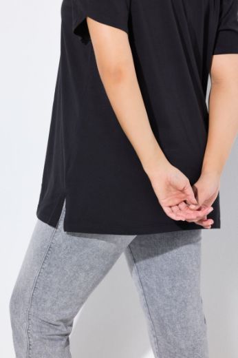 Plus size veliki brojevi Majica kratkih rukava okruglog ovratnika za punije