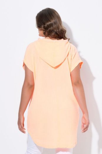Plus size veliki brojevi Bluza kratkih rukava s kapuljačom za punije