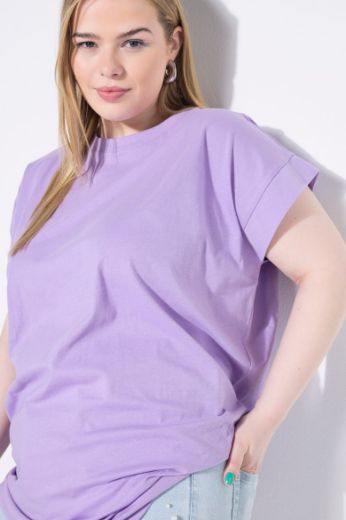 Plus size veliki brojevi Majica kratkih rukava šireg kroja za punije
