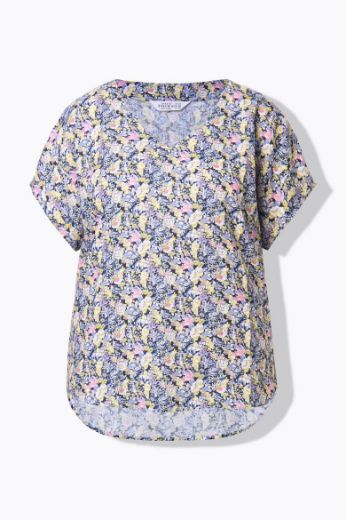 Plus size veliki brojevi Bluza kratkih rukava V ovratnika za punije