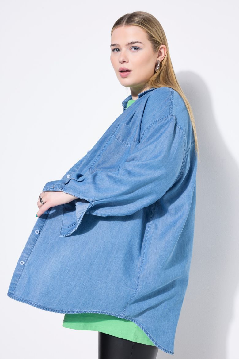 Plus size veliki brojevi Košulja dugih rukava šireg kroja za punije
